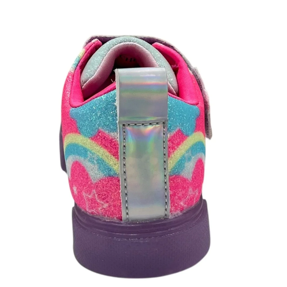 Skechers Toddler Girls Twinkle Sparks Light-Up Sneakers Size‎ 8 Multi Slip-on